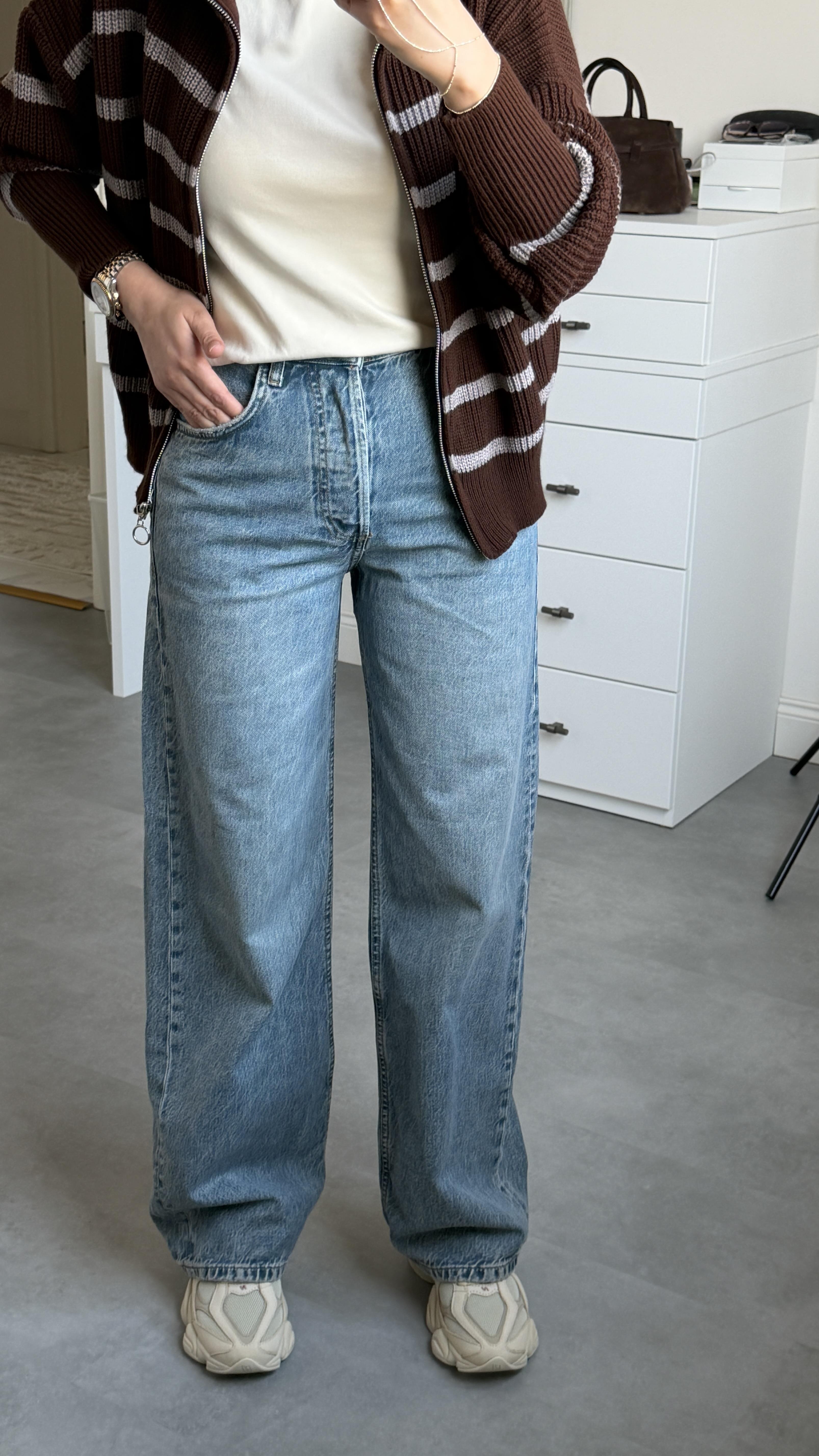 Zra Straight Jean - Buz Mavisi