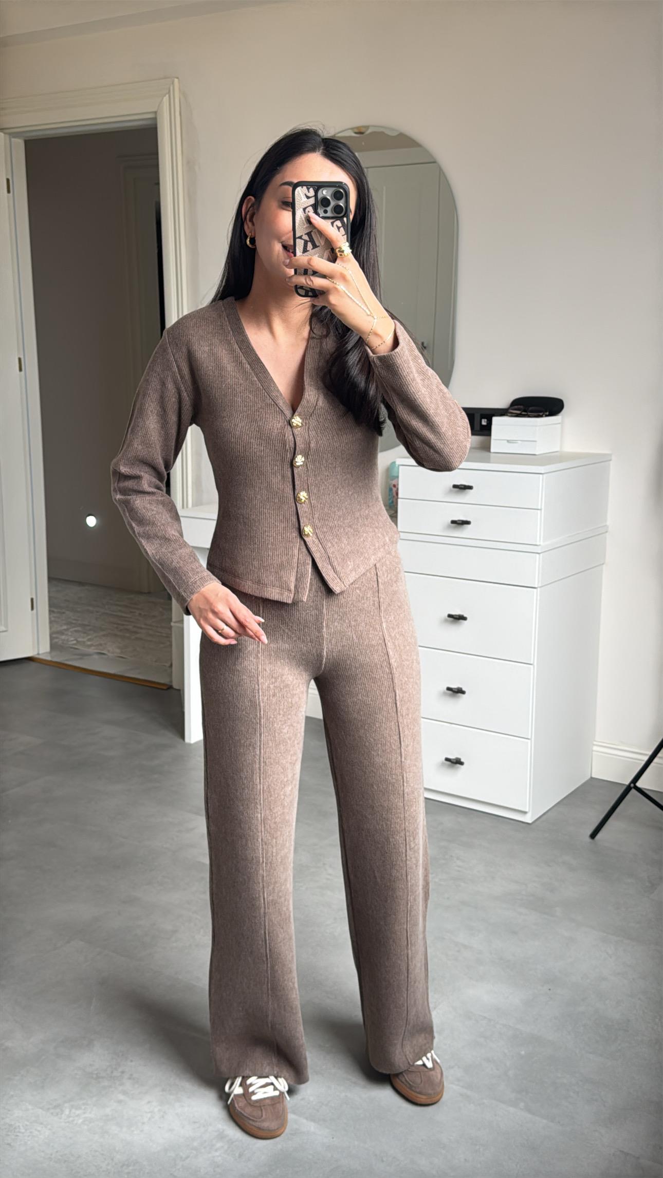 Zra Yumoş Takım - Kahve 