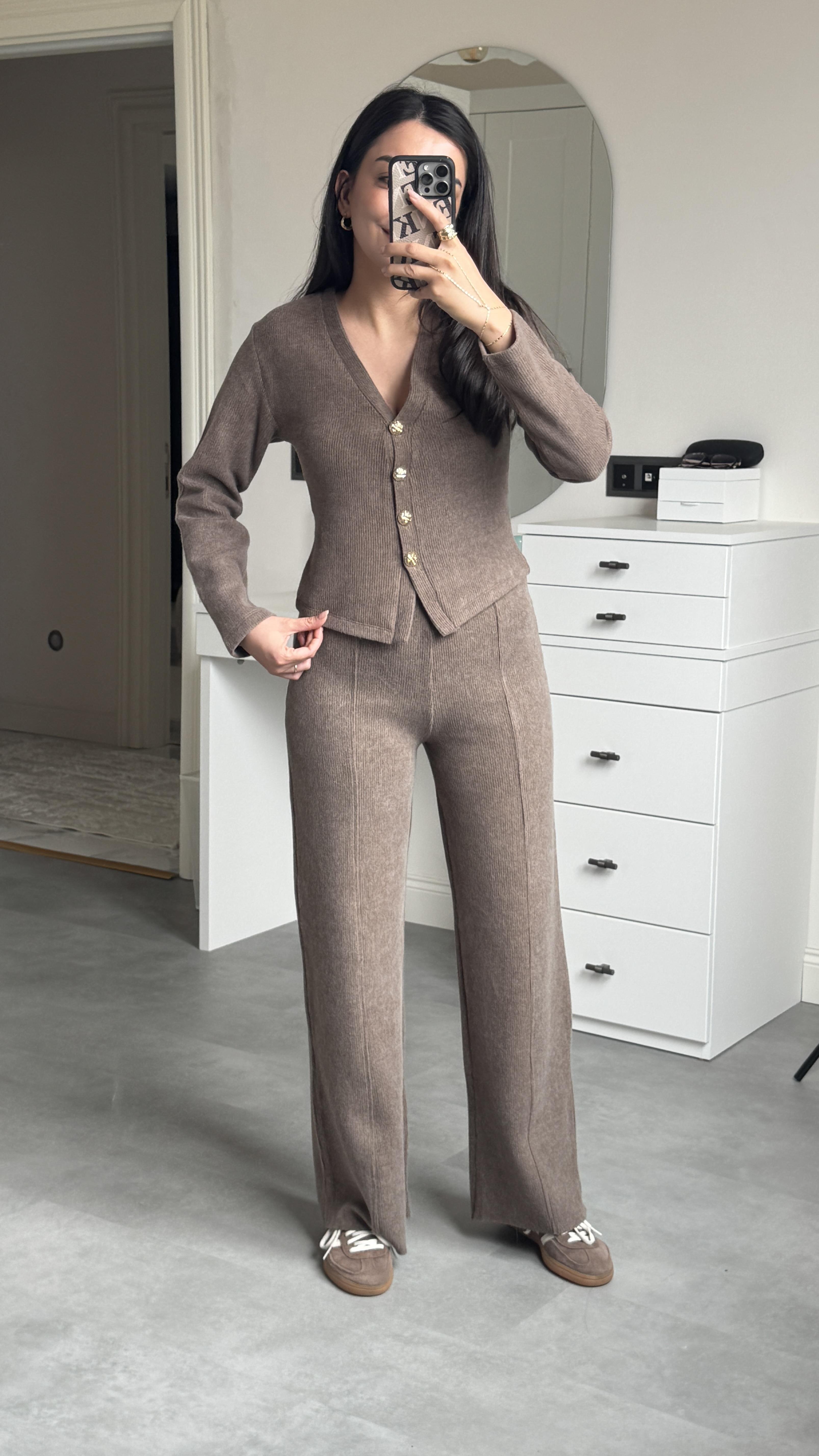 Zra Yumoş Takım - Kahve 