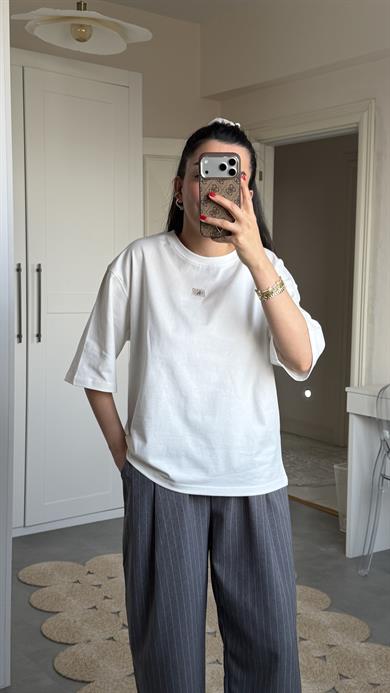 Ck Mini Logolu Oversize Tshirt