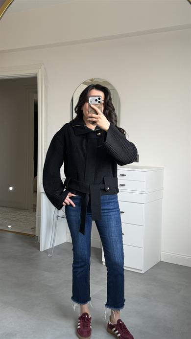 Dilvin Siyah Hırka & Mont