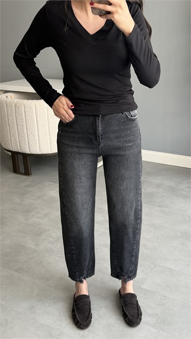 Ella Balon Jean - Siyah