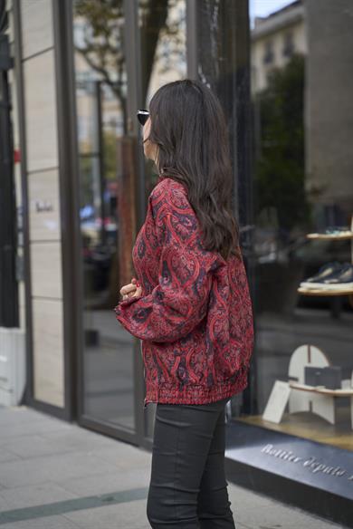 Etnik Desen Bomber Mont