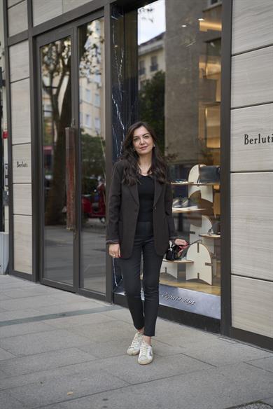 Kaşe Klasik Blazer Ceket - Kahve 