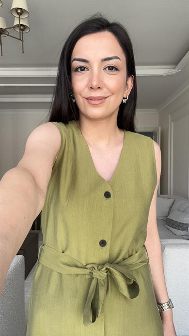 Massi Midi Elbise - Haki