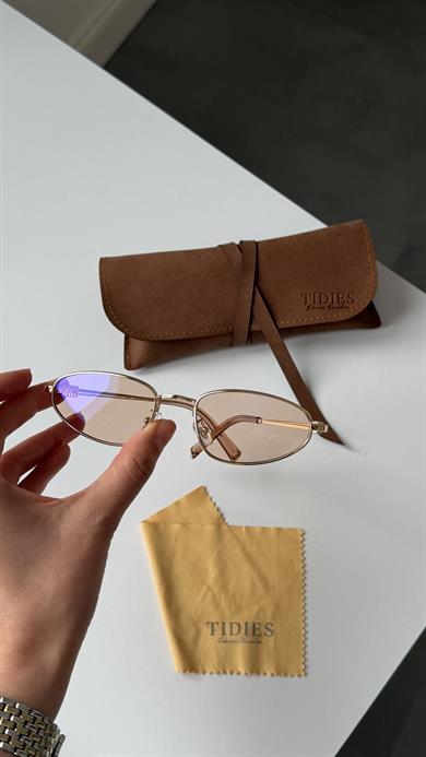 Miu Gold Pembe Cam Güneş Gözlüğü