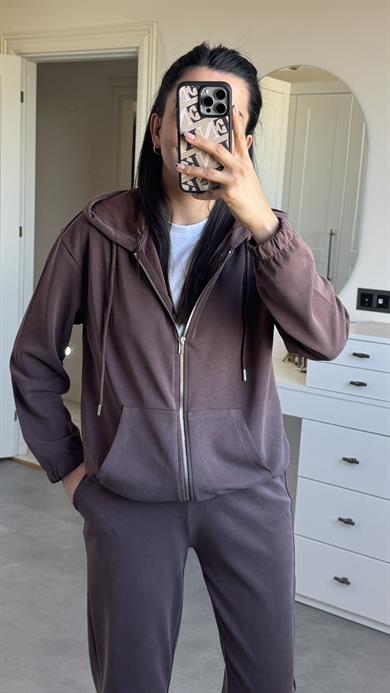 Oysh Modal Takım - Kahverengi 