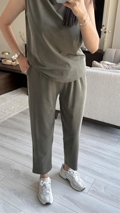 Oysh Sıfır Kol Takım - Haki 