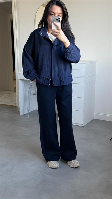 Paraşüt Garnili Takım - Lacivert