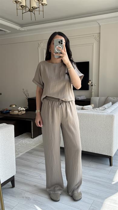 Prry Geniş Paça Takım - Taş