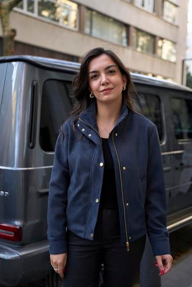 Süet Bomber Ceket  - Lacivert 