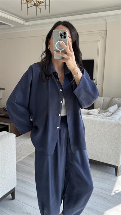 Tensel Şalvar Takım - Lacivert