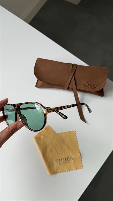 Tmf Leopar Yeşil Cam Güneş Gözlüğü