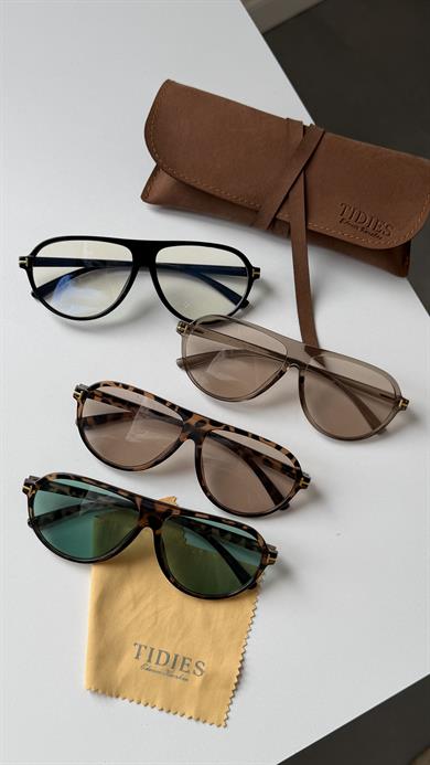 Tmf Leopar Yeşil Cam Güneş Gözlüğü