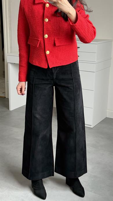 Zra Kadife Pantolon - Siyah