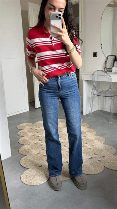 Zra Straight Mavi Jean 