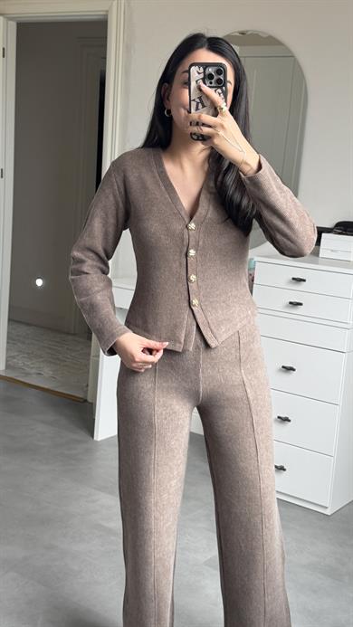 Zra Yumoş Takım - Kahve 