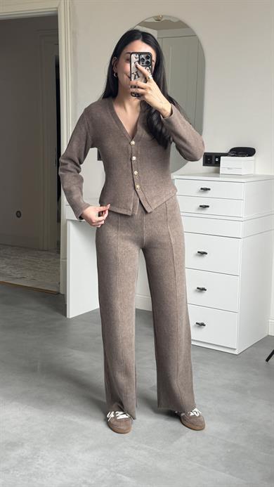 Zra Yumoş Takım - Kahve 