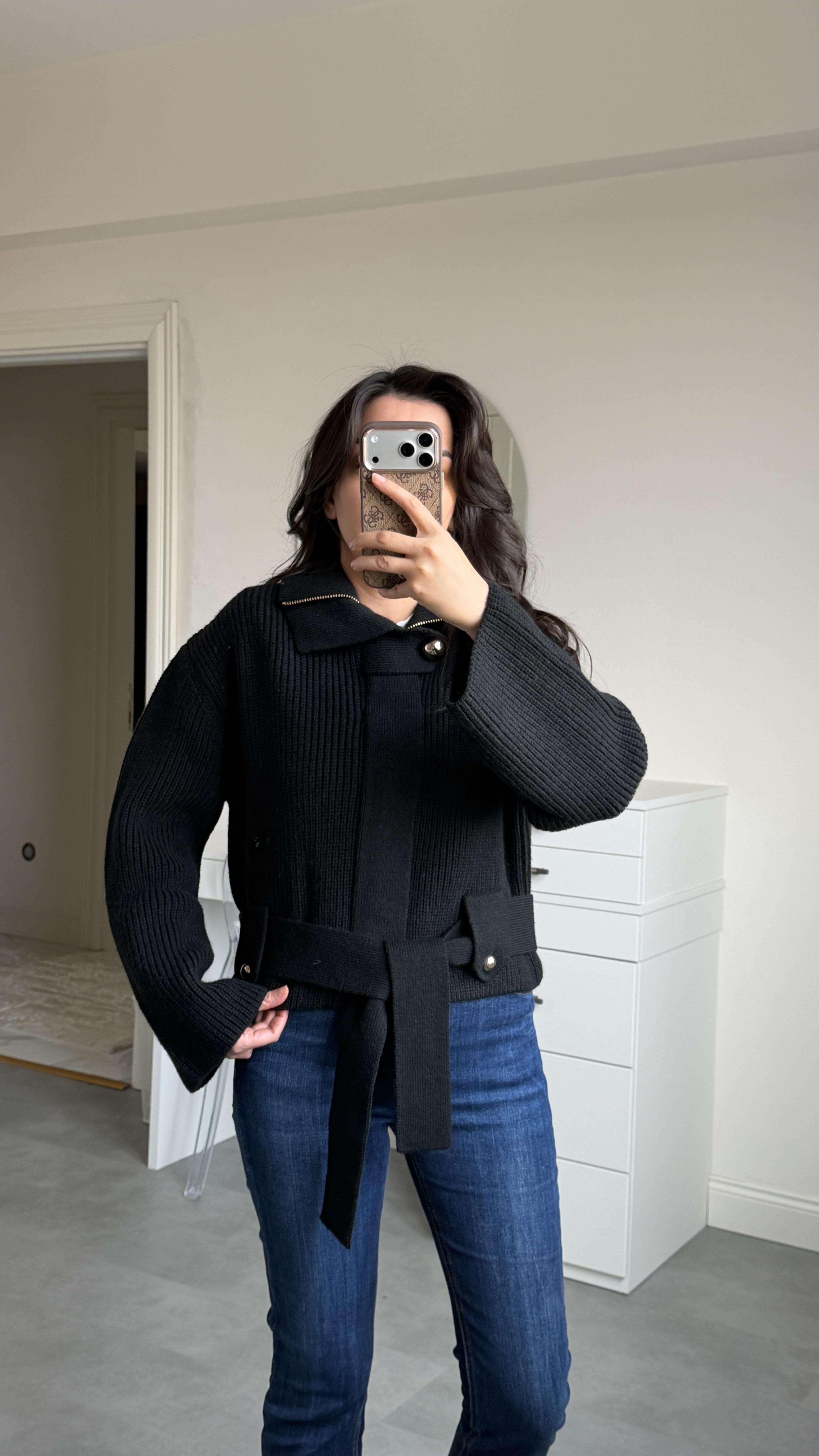 Dilvin Siyah Hırka & Mont