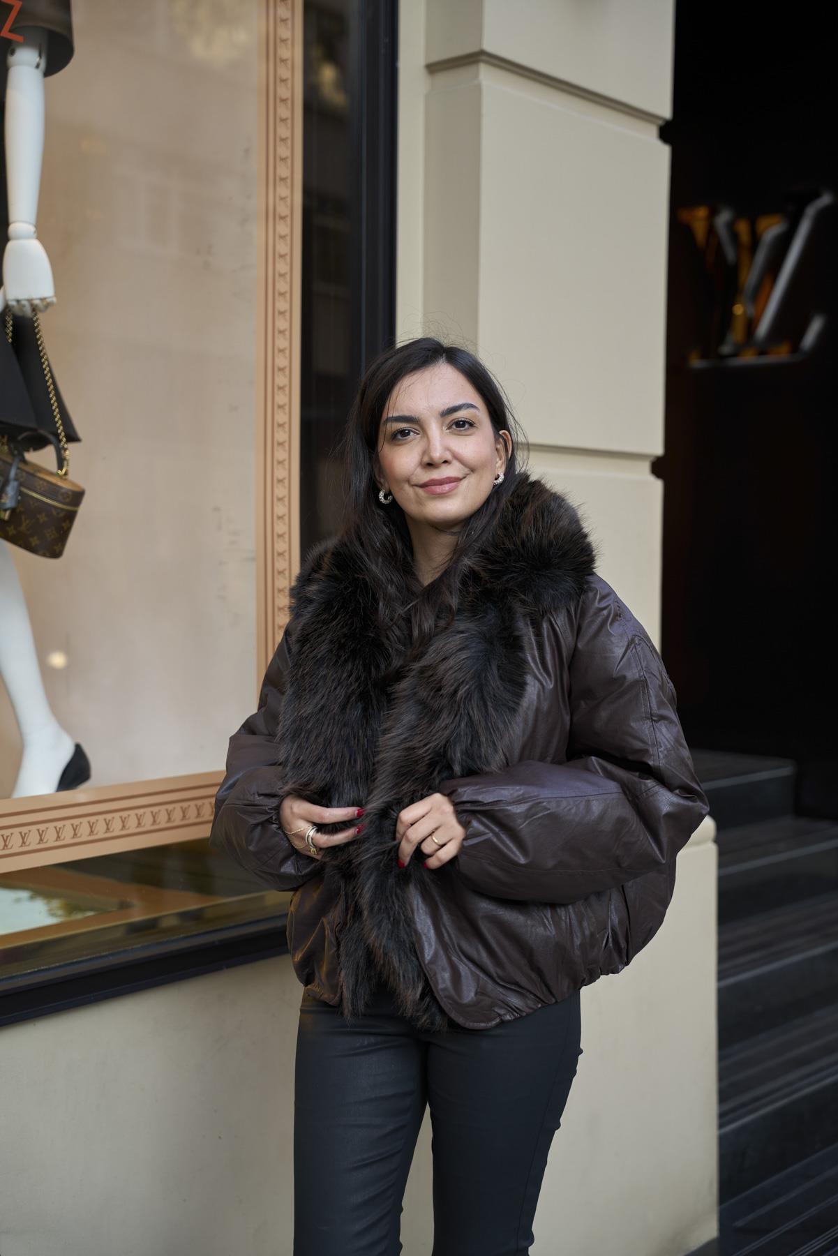 İthal Kürklü Çift Taraflı Şişme Mont 