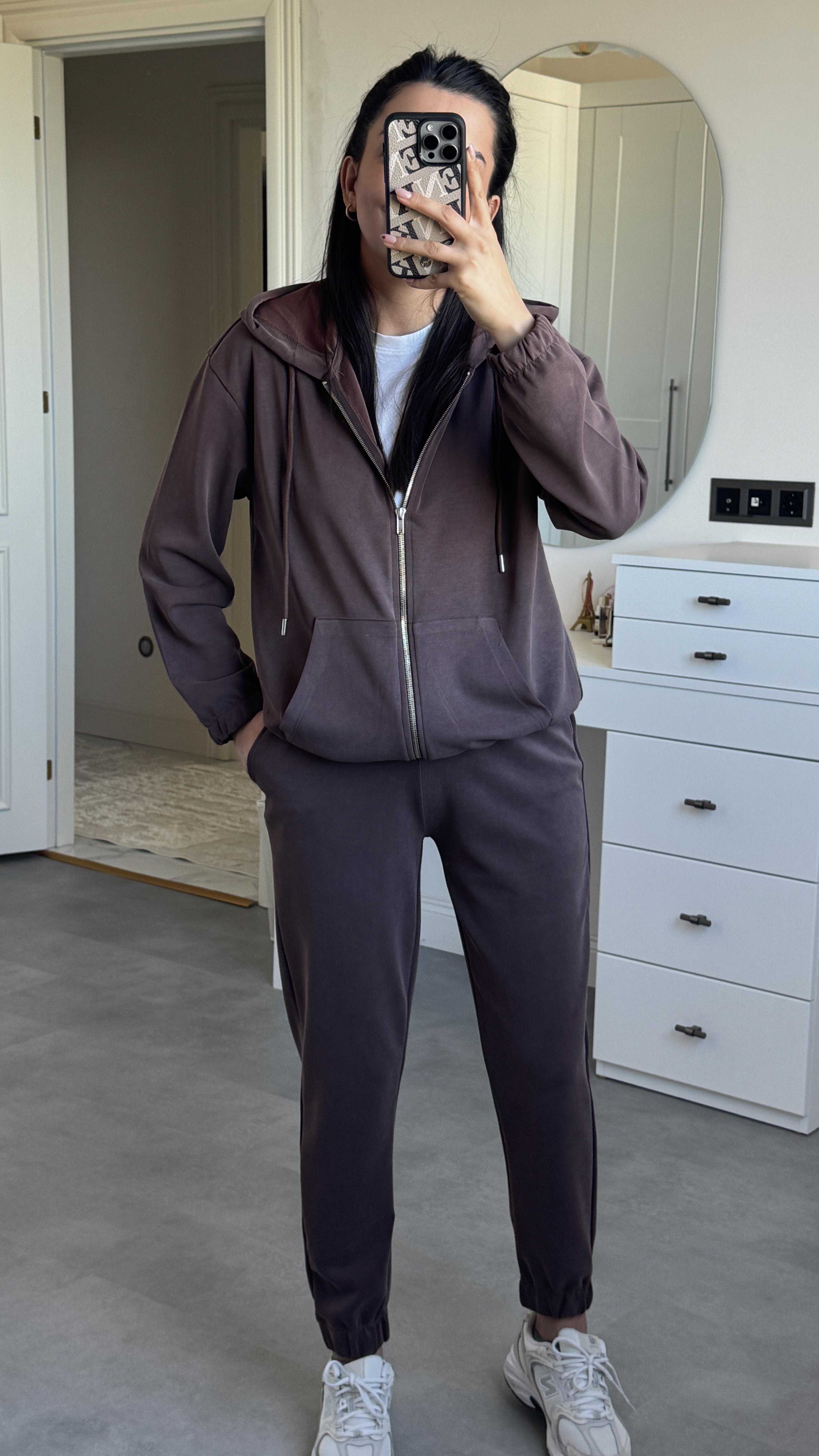 Oysh Modal Takım - Kahverengi 