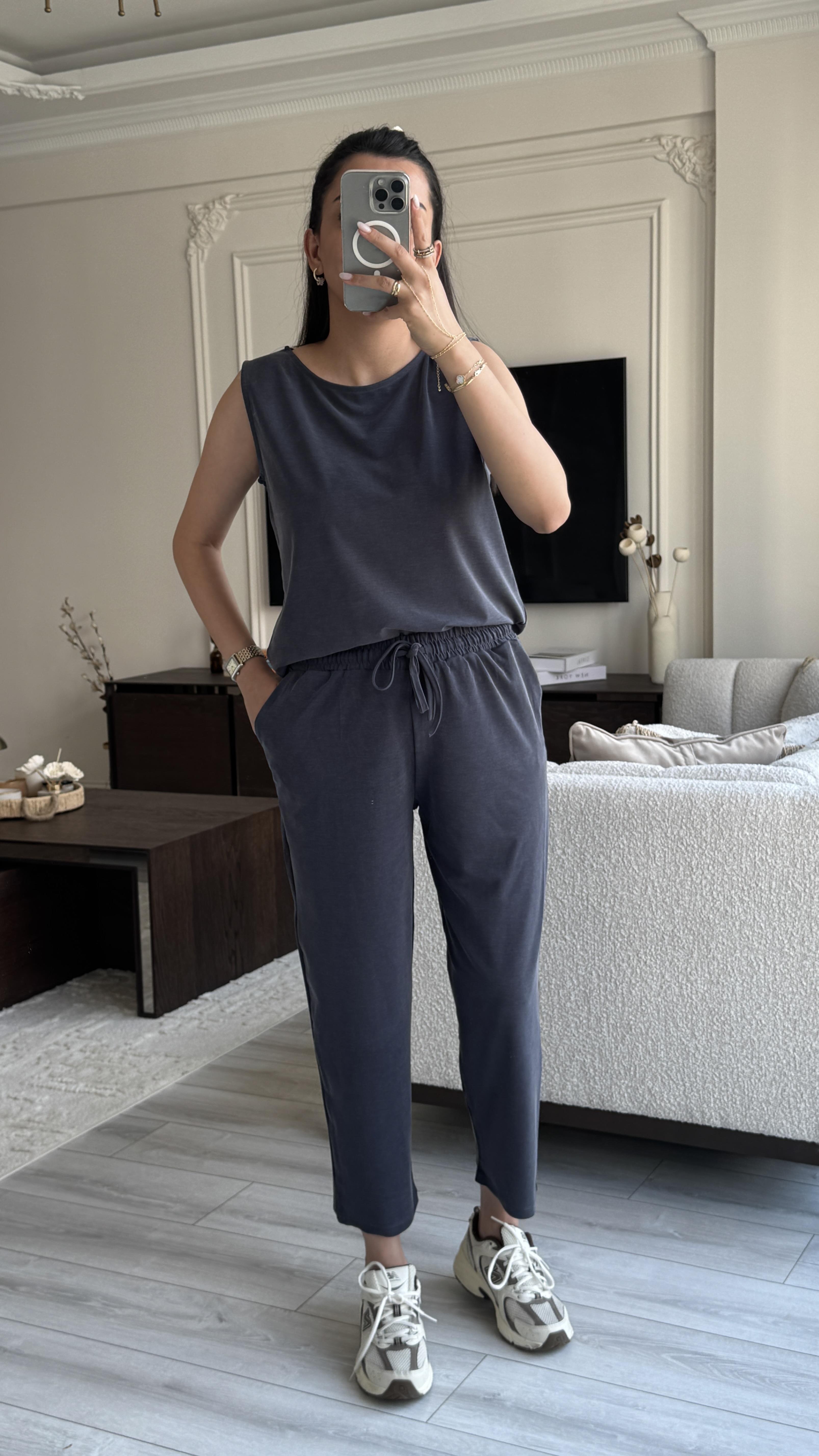 Oysh Sıfır Kol Takım - Lacivert