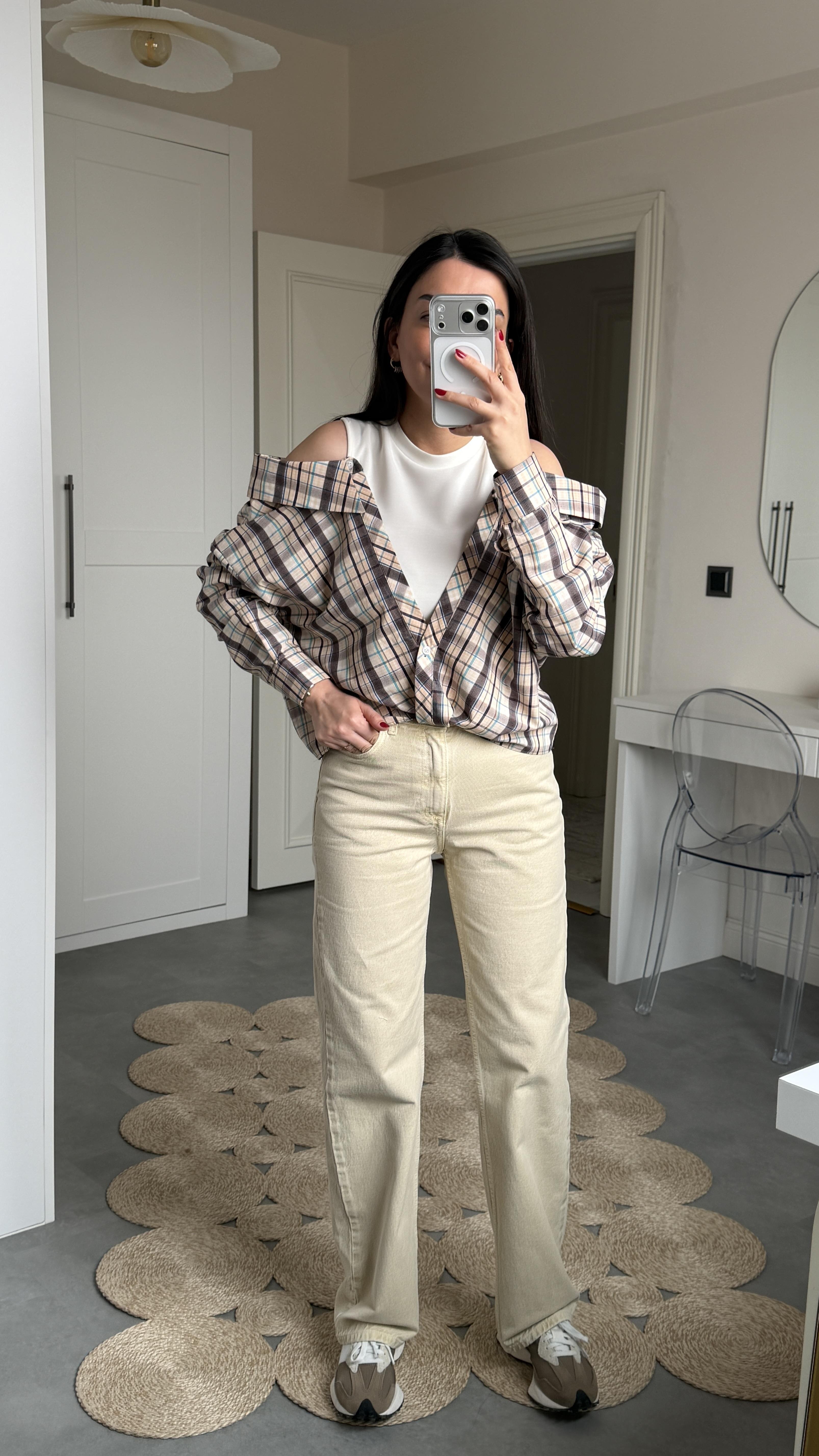 Zra Straight Jean - Bej 