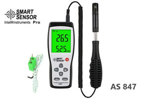 Smart Sensor AS 847 Problu Sıcaklık ve Nem Ölçer