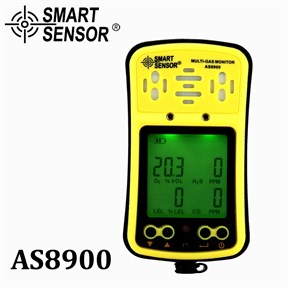 Smart Sensor AS8900 Çoklu Gaz Dedektörü - CO, O2, H2S, LEL