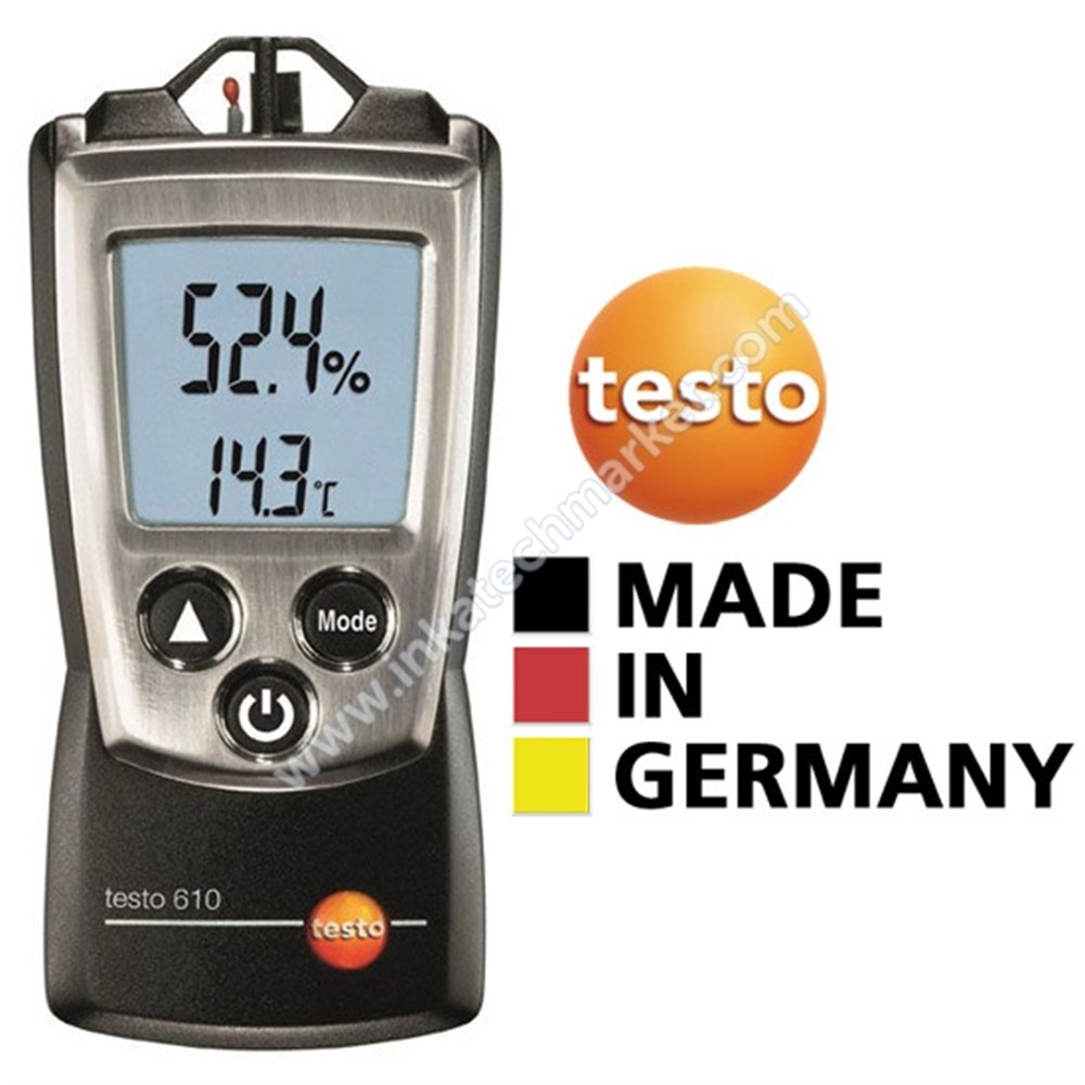 Testo 610 Nem ve Sıcaklık Ölçüm Cihazı I Nem Ölçer I İnkatechmarket