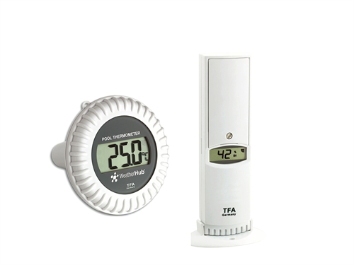 TFA 30.3310.02 'Weatherhub' Sistemler için Havuz Sensörlü Sıcaklık / Nem Transmiteri