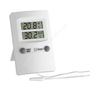 TFA 30.1009 Dijital İç Dış Min-Max Termometre Beyaz
