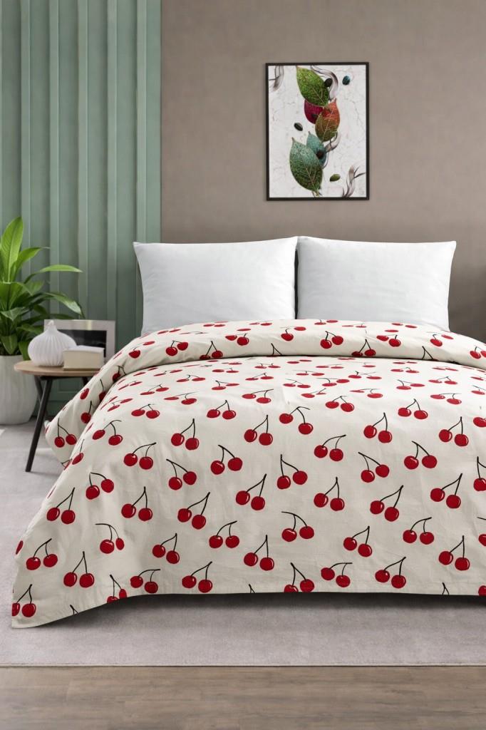 Çift Kişilik Pike Yatak Örtüsü %100 Pamuk 220x230