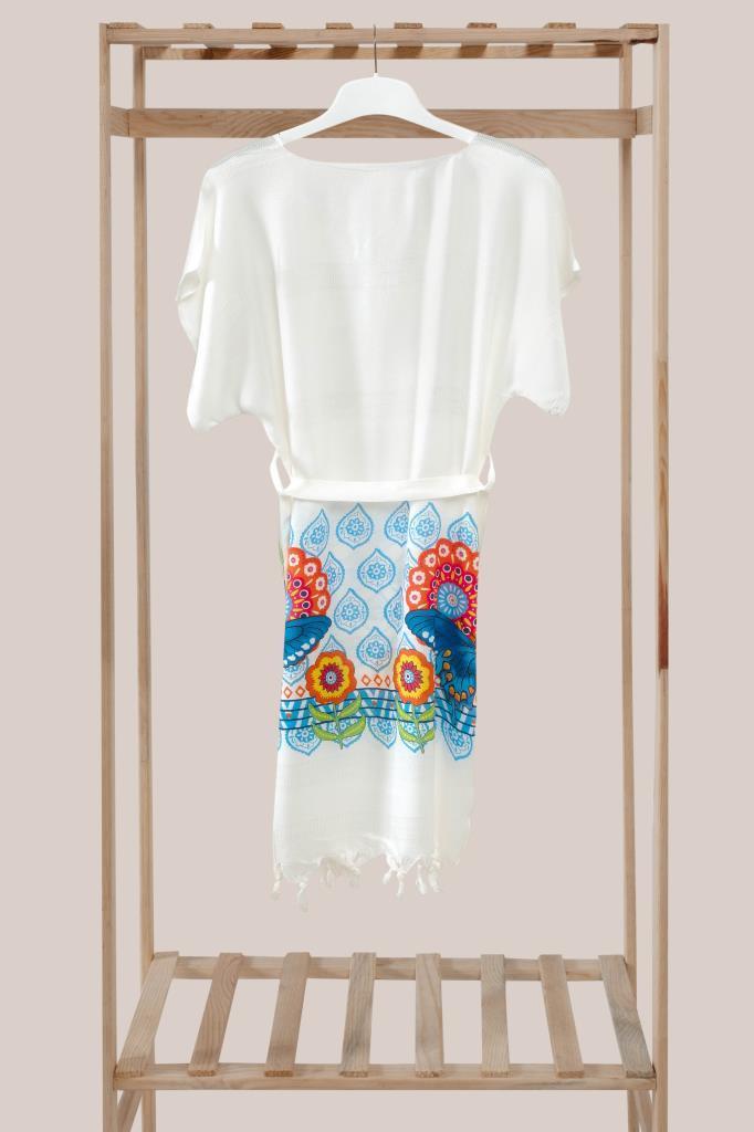 Kısakol Bambu Plaj Elbisesi 