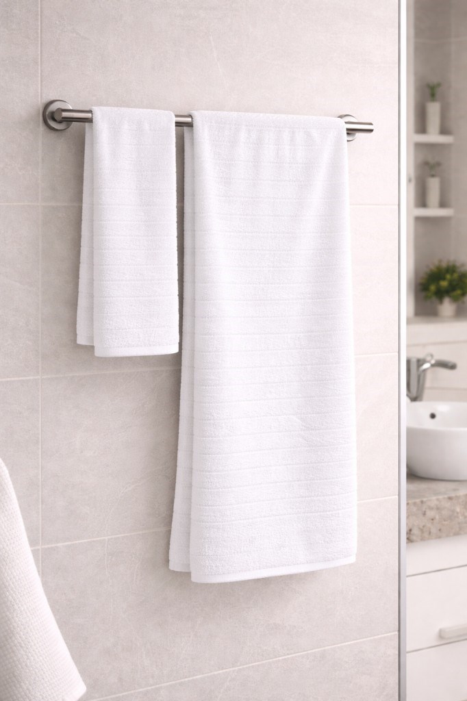 Santos 2’li Havlu Seti (El & Banyo) %100 Pamuk – Yumuşak ve Emici