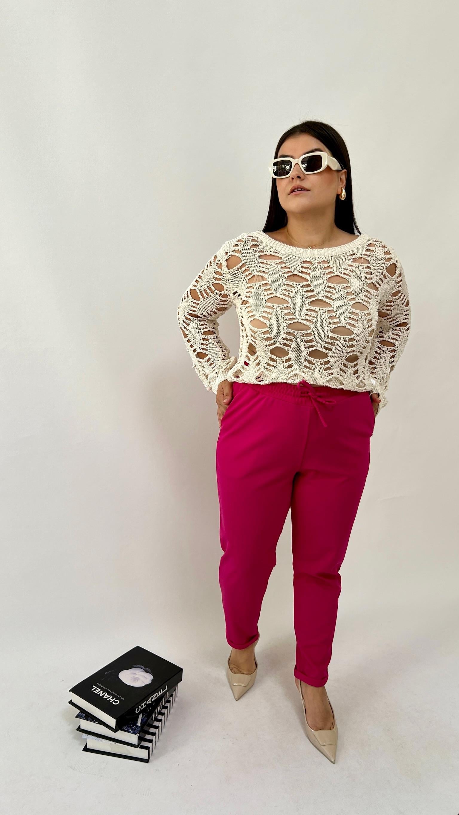 Fuşya Jogger Pantolon