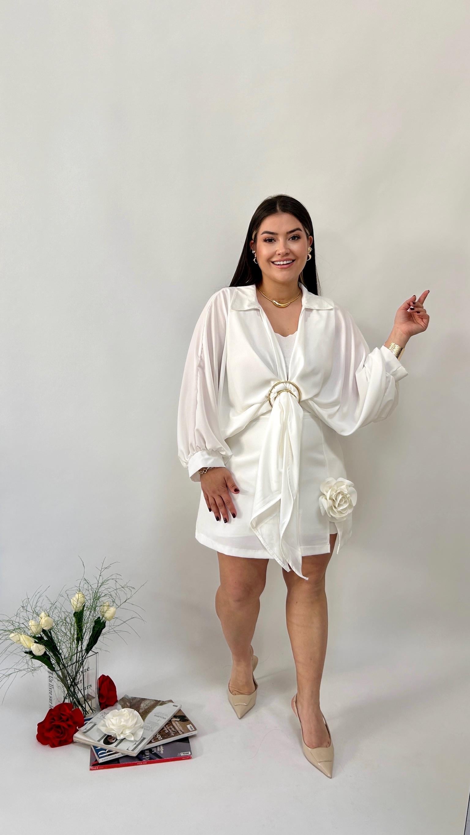 Gold Toka Detaylı Bluz 