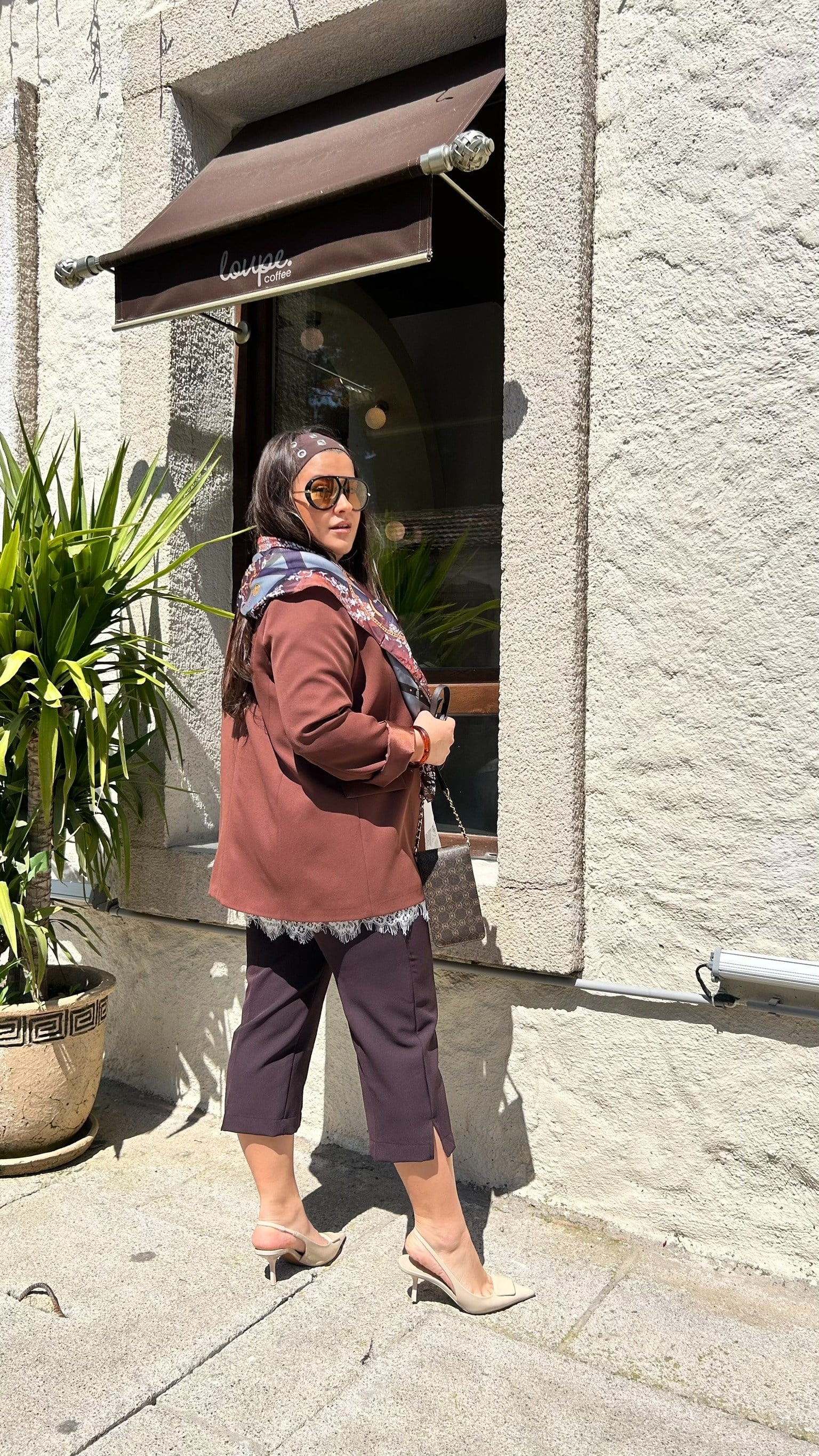 Kahve Kapri Pantıolon