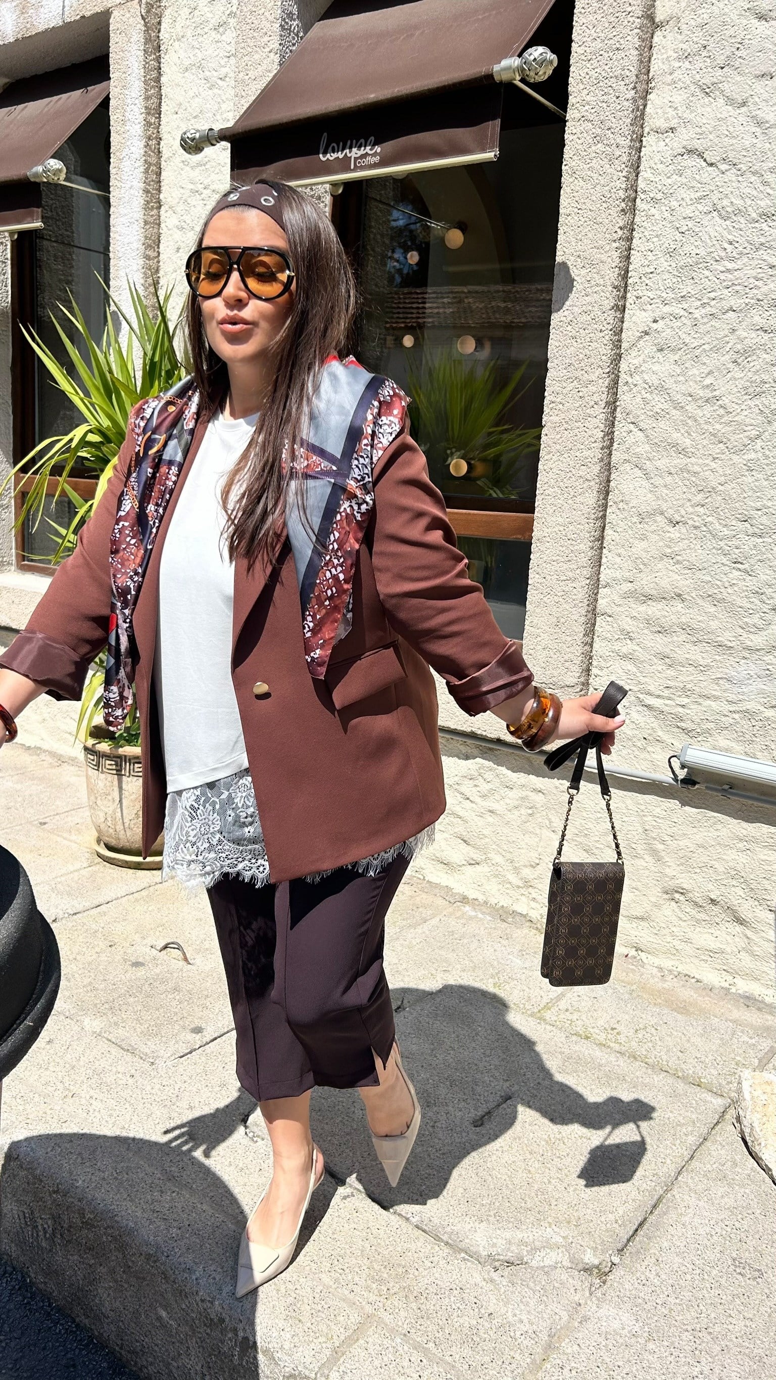 Kahve Kapri Pantıolon