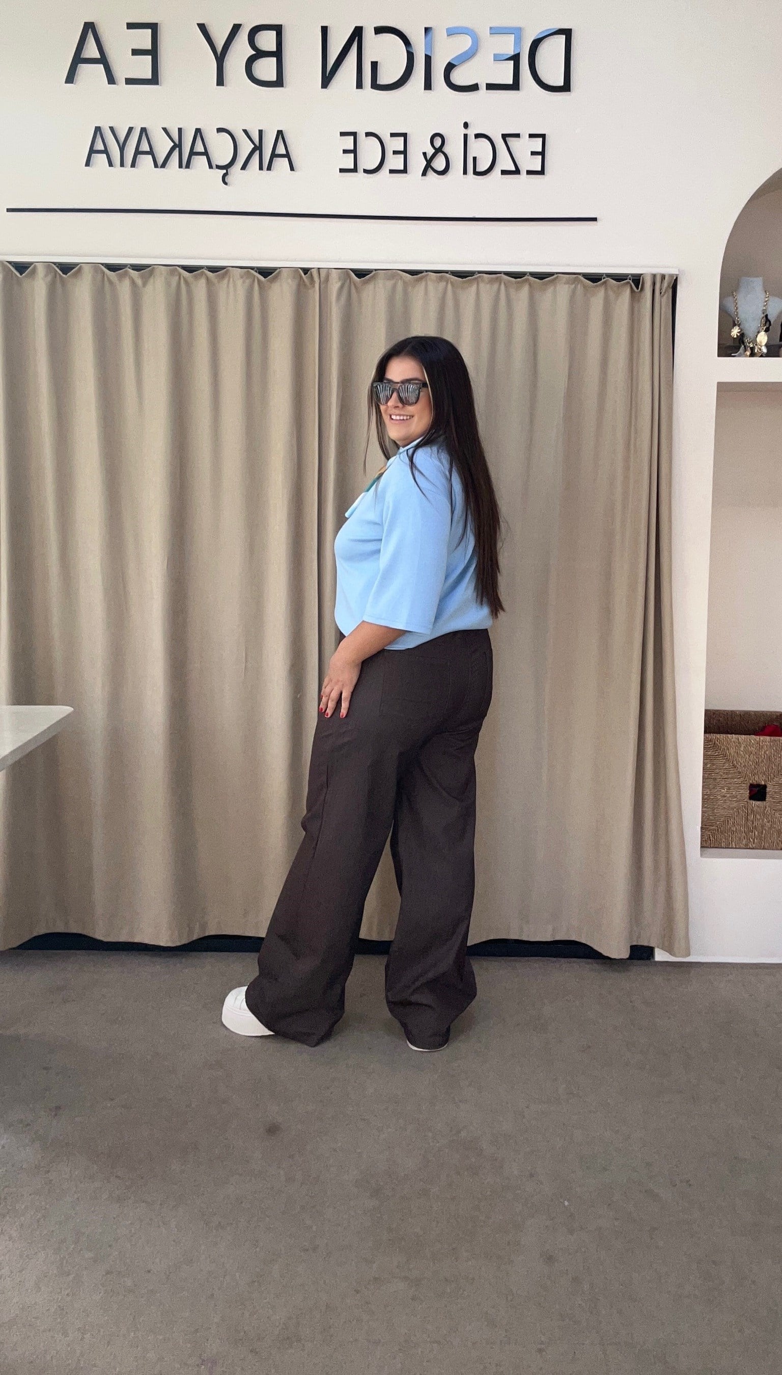 Kahve Tencel Pantolon