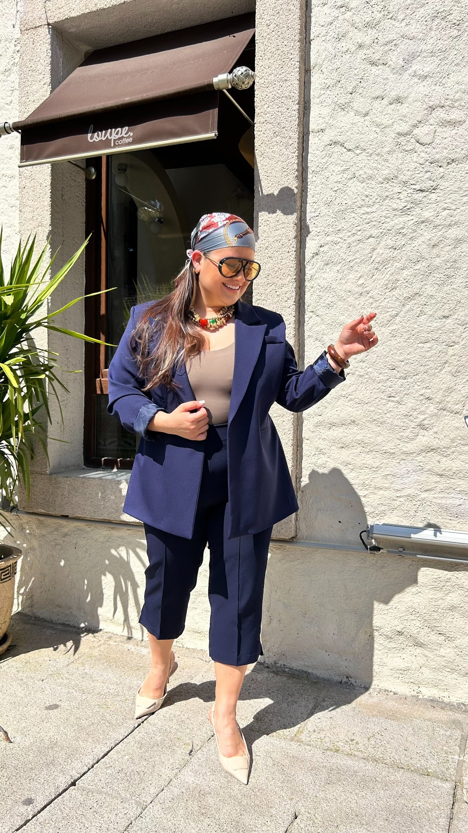 Lacivert Kapri Pantıolon