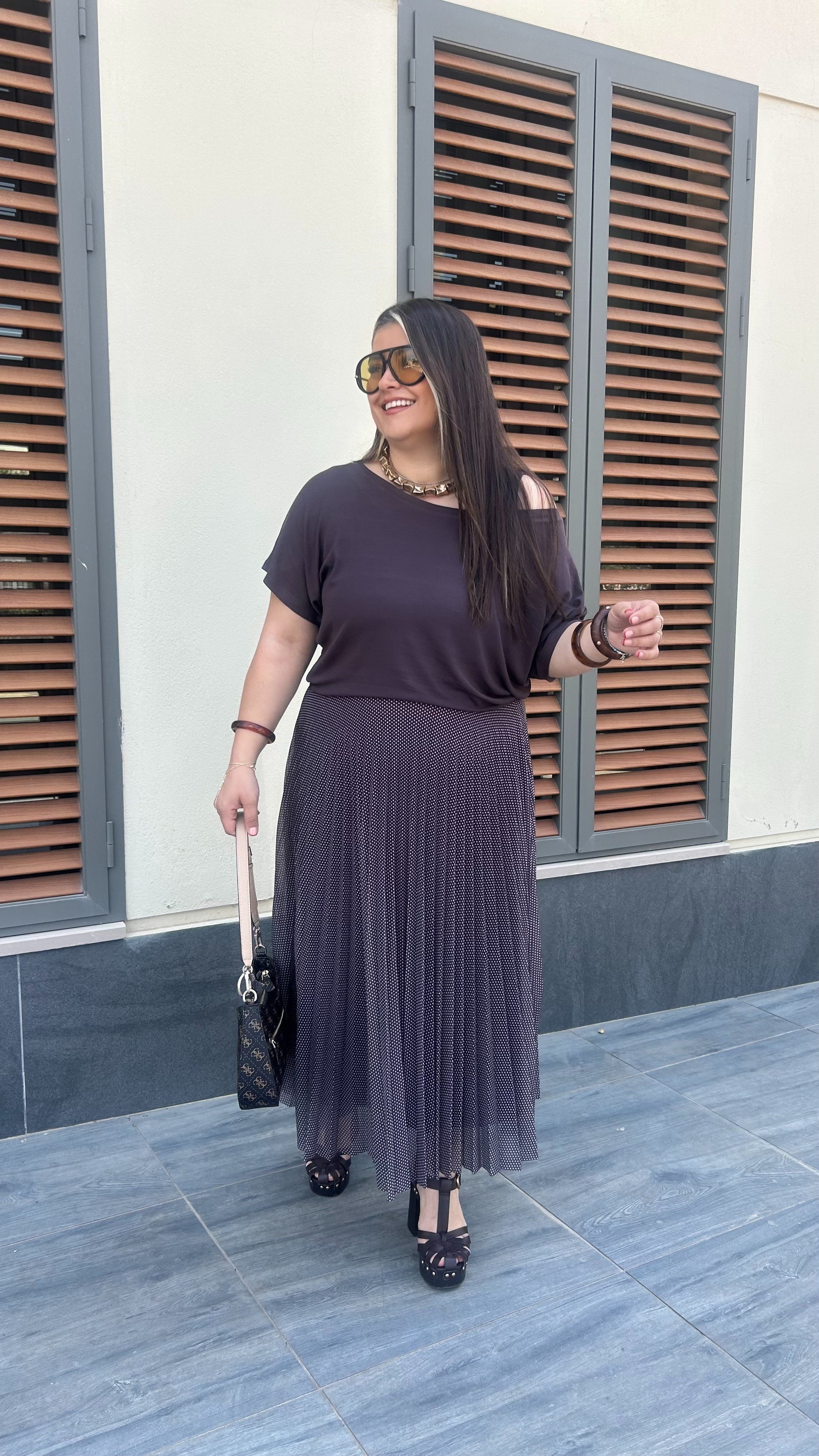 Puantiyeli İkili Elbise