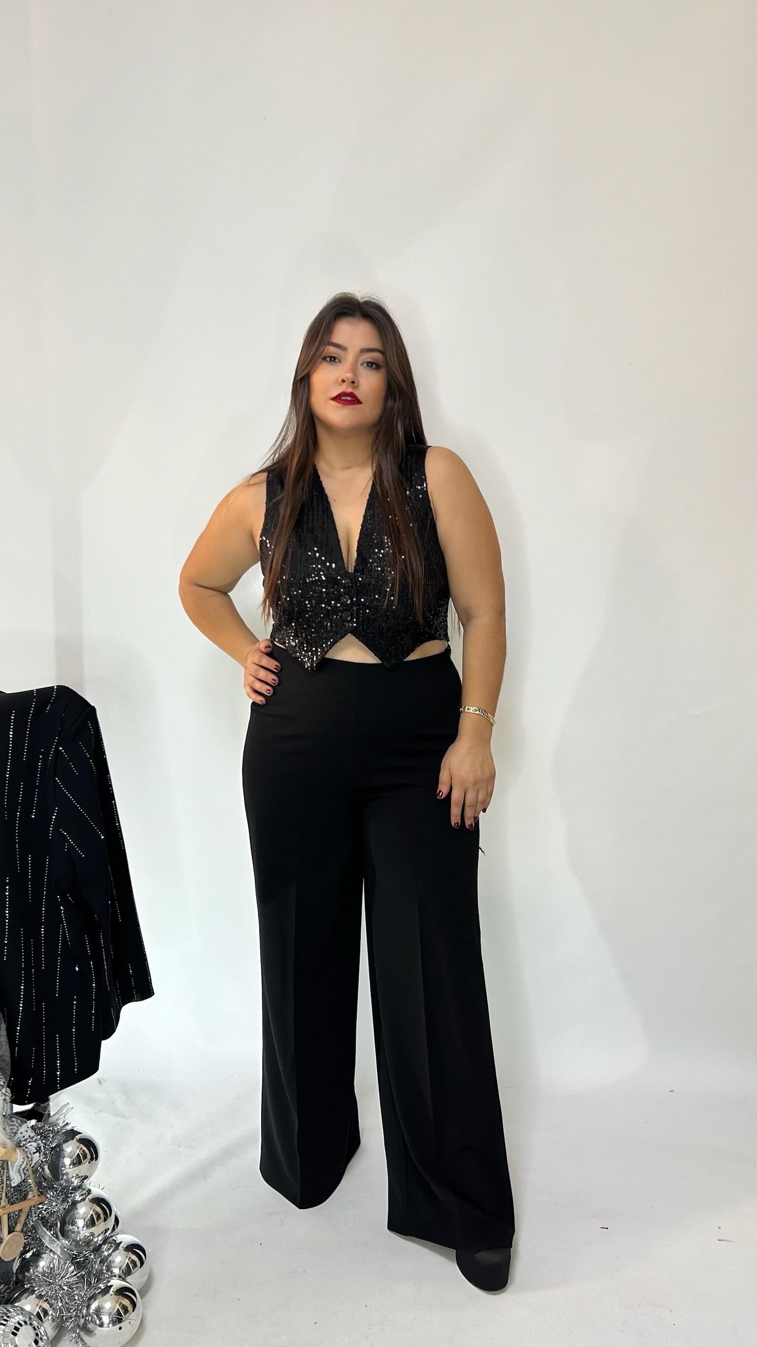 Sihirli Siyah Palazzo Pantolon - 2001