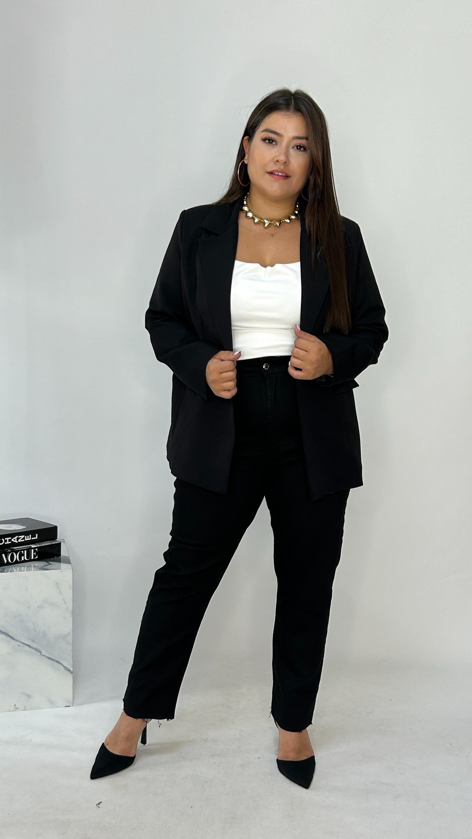 Siyah Blazer Ceket 