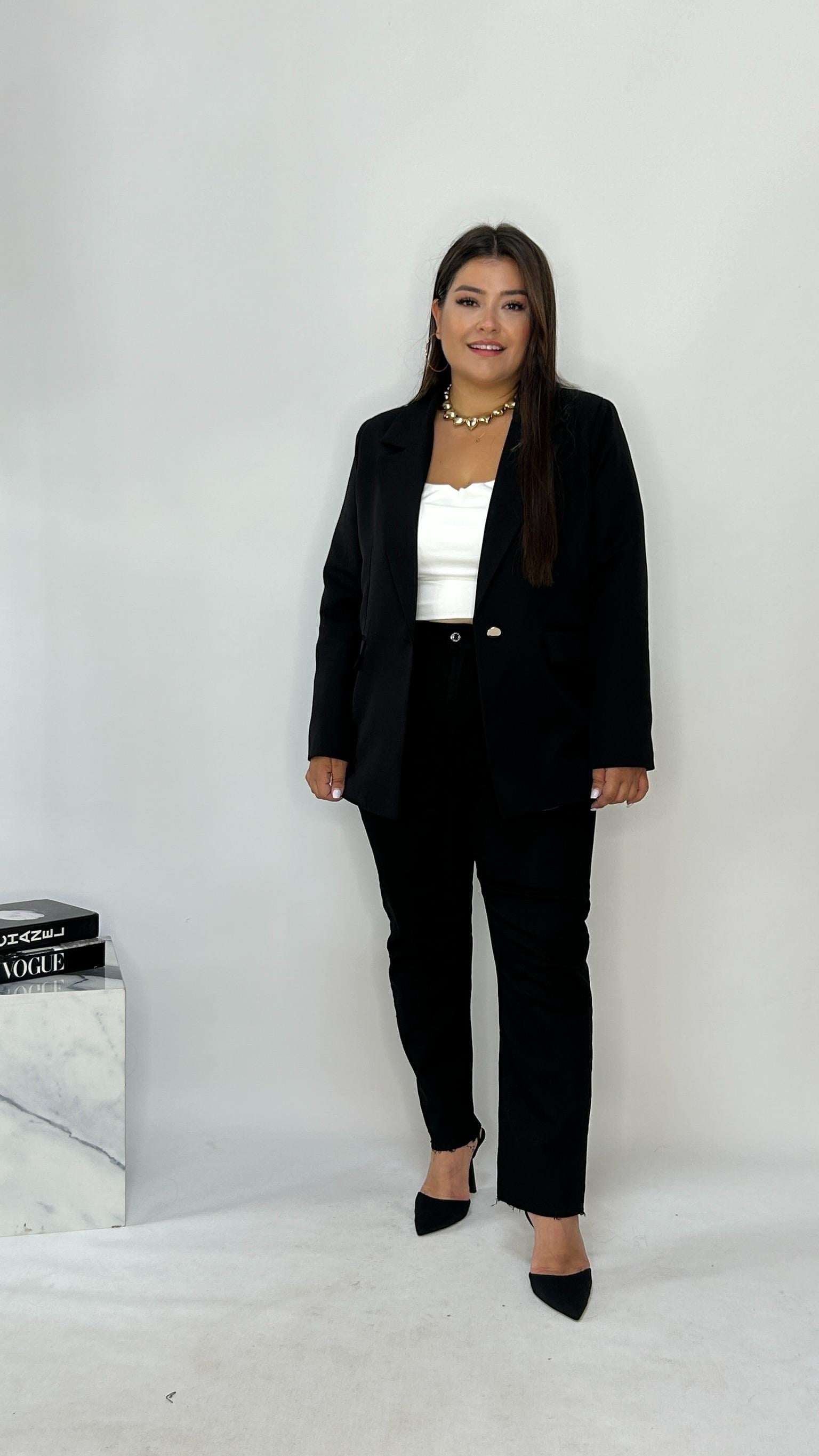 Siyah Blazer Ceket 