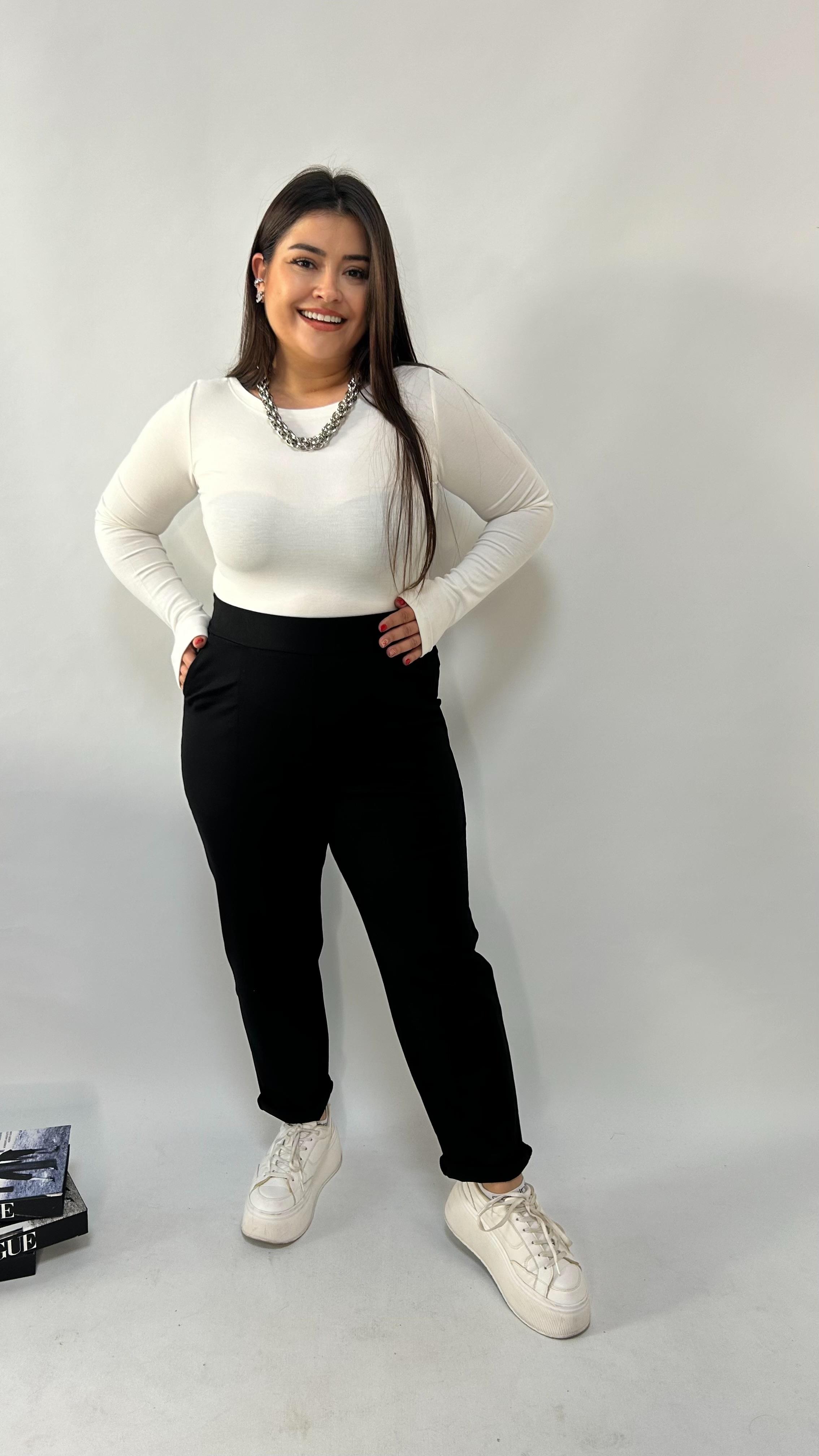 Siyah Çelik Cepli Pantolon