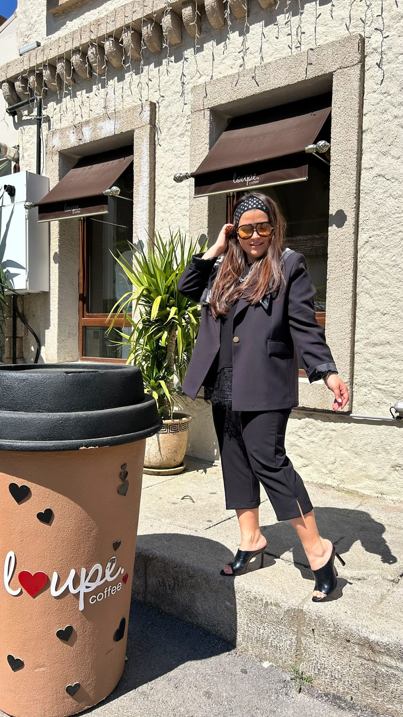 Siyah  Kapri Pantolon