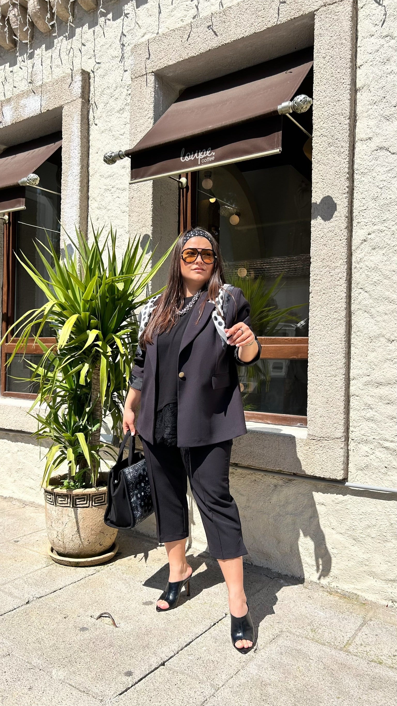 Siyah  Kapri Pantolon