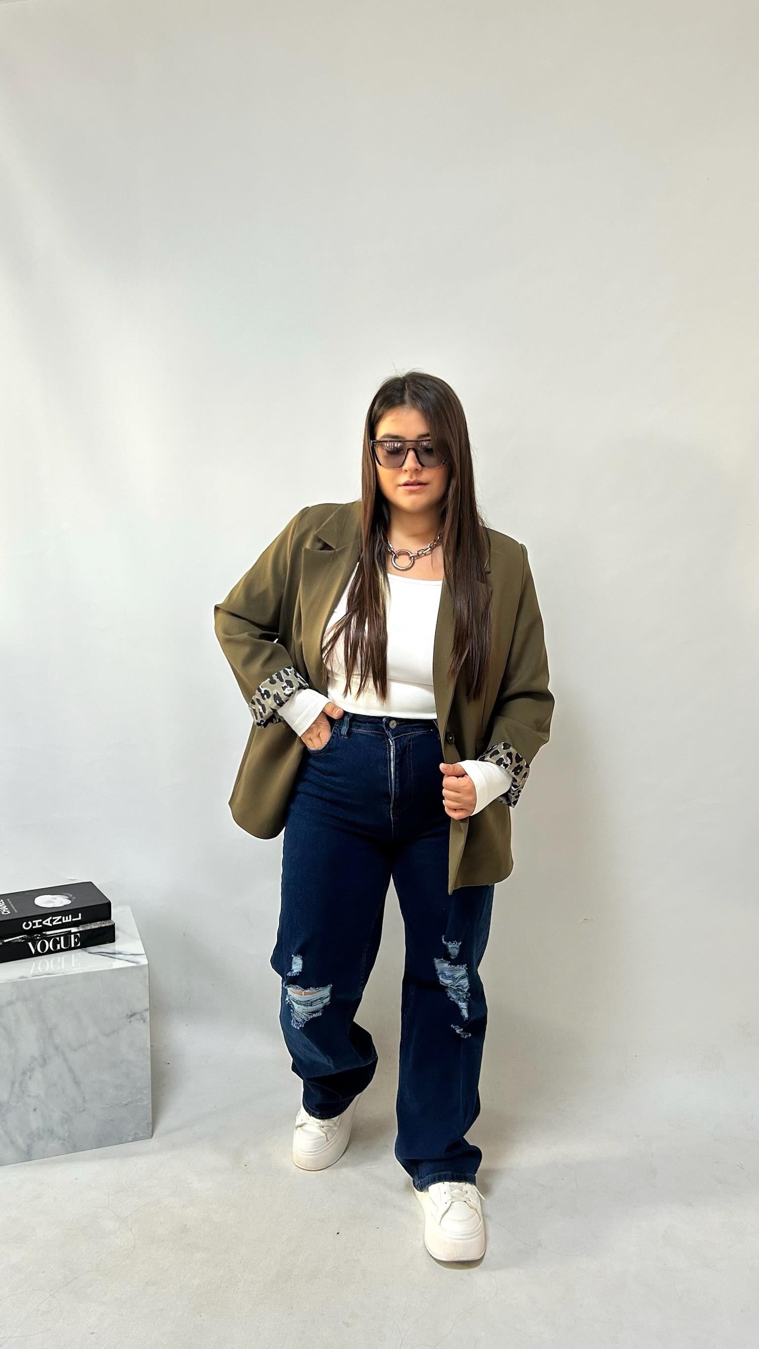 Yırtık Detaylı  Palazzo Jean 