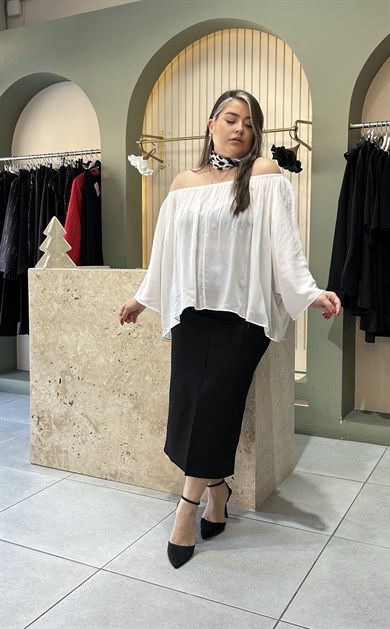 Beyaz Madonna Bluz